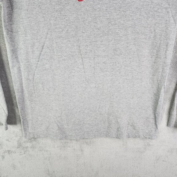 Men's Gray Nike Oklahoma University Shirt Long Sleeve Regular Fit Crew Neck S - Picture 4 of 10